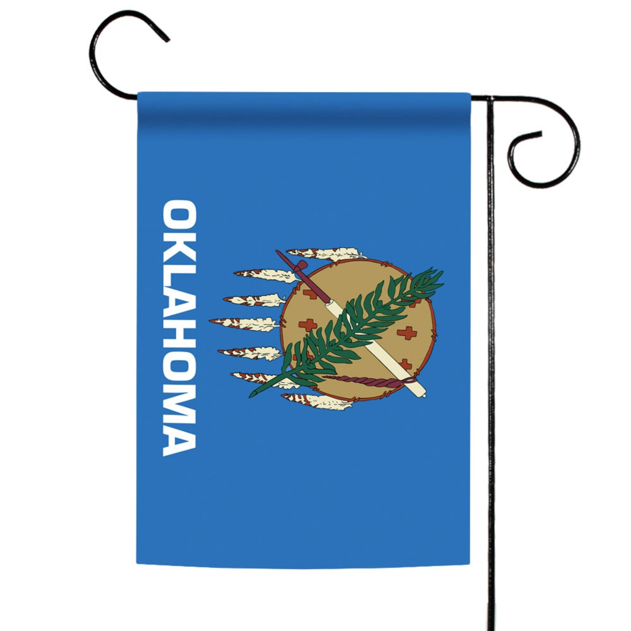 Toland Home Garden Blue and White Oklahoma State Outdoor Garden Flag 18" x 12.5"